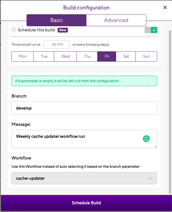 Cache updater